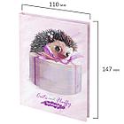 Блокнот МАЛЫЙ ФОРМАТ (110х147 мм), А6, 80 л., твёрдый, клетка, BRAUBERG KIDS, "Ёжик", 114442, фото 2