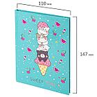 Блокнот МАЛЫЙ ФОРМАТ (110х147 мм), А6, 80 л., твёрдый, клетка, BRAUBERG KIDS, "Котики", 114443, фото 2