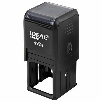 Оснастка для печатей, оттиск D=40 мм и штампов 40х40 мм, синий, TRODAT IDEAL 4924, корпус черный, крышка,