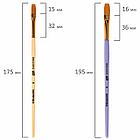 Кисти СИНТЕТИКА набор 5 шт. (круглые № 1, 2, 5, плоские № 5, 8), блистер, BRAUBERG KIDS, 201075, фото 8