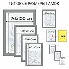 Рамка НЕБЬЮЩАЯСЯ 40х60 см, МДФ под дерево, багет 17 мм, мокко, акриловый экран, STAFF "Carven", 391223, фото 8