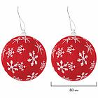 Шары ёлочные НАБОР 40 шт., 8 см/4 см, "Red&White", красные/белые, пластик, ЗОЛОТАЯ СКАЗКА, 592167, фото 8