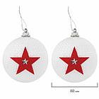 Шары ёлочные НАБОР 40 шт., 8 см/4 см, "Red&White", красные/белые, пластик, ЗОЛОТАЯ СКАЗКА, 592167, фото 9