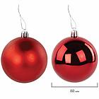 Шары ёлочные НАБОР 40 шт., 8 см/4 см, "Red&White", красные/белые, пластик, ЗОЛОТАЯ СКАЗКА, 592167, фото 11