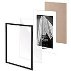 Рамка 30х40 см небьющаяся, багет 14 мм, пластик, BRAUBERG "Original", черная, 391230, фото 5