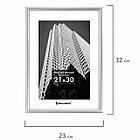 Рамка 21х30 см небьющаяся, багет 12 мм, пластик, BRAUBERG "Original", серебристая, 391231, фото 7