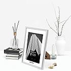 Рамка 21х30 см небьющаяся, багет 12 мм, пластик, BRAUBERG "Original", серебристая, 391231, фото 8