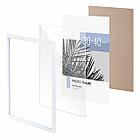 Рамка 30х40 см небьющаяся, багет 17,5 мм, пластик, BRAUBERG "Colorful", белая, 391242, фото 5