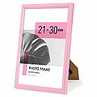 Рамка 21х30 см небьющаяся, багет 17,5 мм, пластик, BRAUBERG "Colorful", розовая, 391248, фото 5