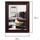 Рамка 15х21 см небьющаяся, багет 30 мм, МДФ, BRAUBERG "Herzog", цвет вишня, 391254, фото 7