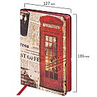 Ежедневник недатированный B6 (127х186 мм), BRAUBERG VISTA, под кожу, гибкий, 136 л., "Good old England",, фото 2