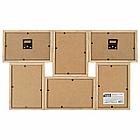 Рамка 10х15 см для 6 фото небьющаяся, багет 15 мм, МДФ, BRAUBERG "Collage", цвет мокко, 391262, фото 2