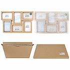 Рамка 10х15 см для 6 фото небьющаяся, багет 15 мм, МДФ, BRAUBERG "Collage", цвет мокко, 391262, фото 8