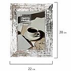 Рамка 15х21 см небьющаяся, багет 40 мм, МДФ, BRAUBERG "Christopher", белая/коричневая, 391269, фото 7