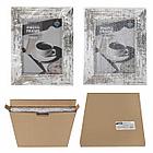 Рамка 15х21 см небьющаяся, багет 40 мм, МДФ, BRAUBERG "Christopher", белая/коричневая, 391269, фото 10