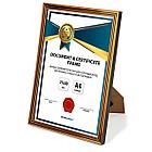 Рамка 21х30 см небьющаяся, багет 15 мм, пластик, BRAUBERG "Respect", бронзовая, 391270, фото 5