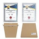 Рамка 21х30 см небьющаяся, багет 15 мм пластик, BRAUBERG "Respect", серебристая, 391271, фото 10