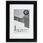 Рамка 15х21 см с паспарту 10х15 см небьющаяся, багет 20 мм, пластик, BRAUBERG "New Age", черная, 391273, фото 9