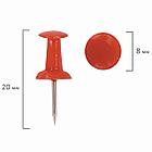 Силовые кнопки-гвоздики BRAUBERG, цветные, 50 шт., в картонной коробке, 220557, фото 4