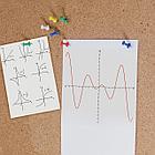 Силовые кнопки-гвоздики BRAUBERG, цветные, 50 шт., в картонной коробке, 220557, фото 5