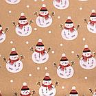 Бумага упаковочная подарочная крафт BIG SIZE новогодняя "Snowman", 0,7х10 м, ЗОЛОТАЯ СКАЗКА, 591948, фото 4