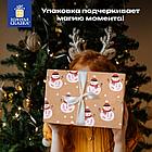 Бумага упаковочная подарочная крафт BIG SIZE новогодняя "Snowman", 0,7х10 м, ЗОЛОТАЯ СКАЗКА, 591948, фото 11