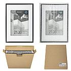 Рамка 21х30 см с паспарту 15х21 см небьющаяся, багет 5 мм, пластик, BRAUBERG "Smart", черная, 391280, фото 10