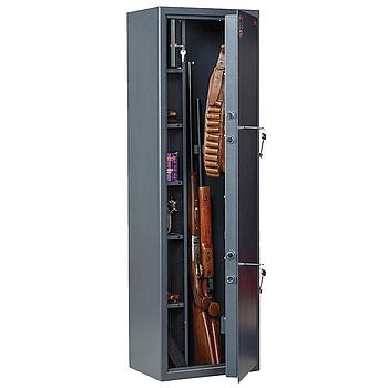 Сейф оружейный AIKO "Филин 33", 1400х430х300 мм, 71 кг, на 3 ствола, 2 ключевых замка