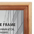 Рамка 21х30 см, дерево, багет 20 мм, BRAUBERG "Business", светлое дерево, акриловый экран, 391291, фото 2