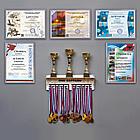 Рамка 21х30 см со стеклом, багет 14 мм пластик, BRAUBERG "HIT2", матовое серебро, 391318, фото 5