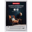 Рамка 21х30 см со стеклом, багет 14 мм пластик, BRAUBERG "HIT2", матовое серебро, 391318, фото 6