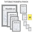 Рамка 21х30 см небьющаяся, КОМПЛЕКТ 3 шт., багет 17 мм МДФ, STAFF "Carven", цвет мокко, 391322, фото 9