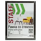 Рамка 30х40 см со стеклом, КОМПЛЕКТ 2 штуки, багет 18 мм МДФ, STAFF "Grand", цвет венге, 391336, фото 8