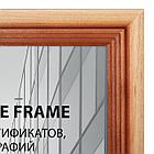Рамка 21х30 см небьющаяся, КОМПЛЕКТ 3 шт., багет 20 мм дерево, BRAUBERG "Business", цвет светлое дерево,, фото 3