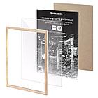 Рамка 21х30 см небьющаяся, КОМПЛЕКТ 3 шт., багет 14 мм дерево, BRAUBERG "Elegant", цвет натуральное дерево,, фото 5