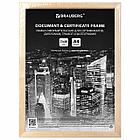 Рамка 21х30 см небьющаяся, КОМПЛЕКТ 3 шт., багет 14 мм дерево, BRAUBERG "Elegant", цвет натуральное дерево,, фото 9