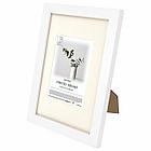 Рамка 21х30 см с паспарту 13х18 см небьющаяся, багет 26 мм МДФ, BRAUBERG "Ambassador", белая, 391366, фото 5