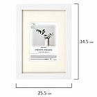 Рамка 21х30 см с паспарту 13х18 см небьющаяся, багет 26 мм МДФ, BRAUBERG "Ambassador", белая, 391366, фото 7