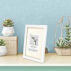 Рамка 21х30 см с паспарту 13х18 см небьющаяся, багет 26 мм МДФ, BRAUBERG "Ambassador", белая, 391366, фото 8