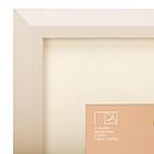 Рамка 21х30 см с паспарту 13х18 см, небьющаяся, аналог IKEA, багет 26 мм, МДФ, BRAUBERG "Zool", цвет слоновая, фото 3