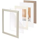 Рамка 21х30 см с паспарту 13х18 см, небьющаяся, аналог IKEA, багет 26 мм, МДФ, BRAUBERG "Zool", серая, 391377, фото 5
