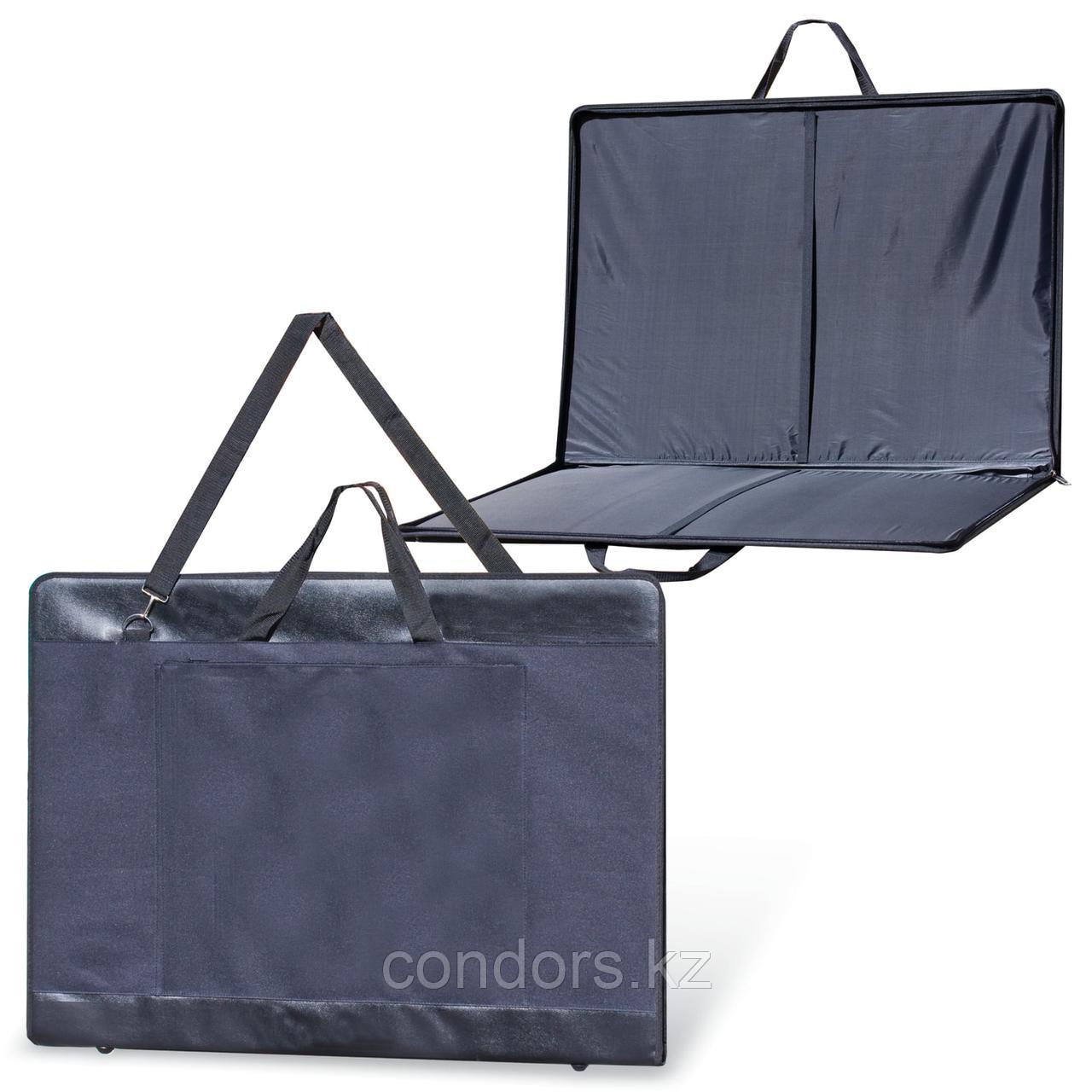 Папка для рисунков и чертежей, А1, 920х660 мм, "Пленэр-1", с ручками, кожзам и ткань, черная, 674/1, фото 1