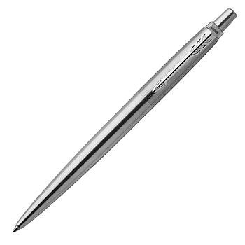 Ручка гелевая PARKER "Jotter Stainless Steel CT", корпус серебристый, детали из нержавеющей стали, черная,