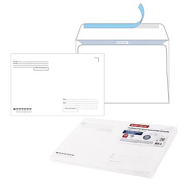 Конверты С4 (229х324 мм), отрывная лента, Куда-Кому, внутренняя запечатка, 100 г/м2, КОМПЛЕКТ 50 шт.,