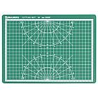Коврик (мат) для резки BRAUBERG, 3-слойный, А4 (300х220 мм), двусторонний, толщина 3 мм, зеленый, 236905, фото 2