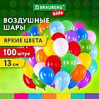 Шары воздушные маленькие 13 см, 100 штук, "ЯРКИЕ ЦВЕТА", ассорти, BRAUBERG KIDS, 591874, фото 7