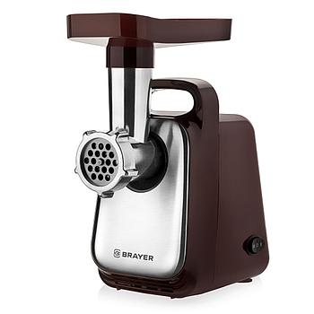 Мясорубка BRAYER BR1601, 1300 Вт, производительность 1,5 кг/мин, металлический шнек, реверс, пластик,