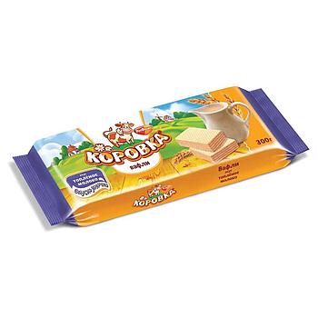 Вафли РОТ ФРОНТ "Коровка" со вкусом топленого молока, 300 г, РФ15001