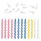 Набор свечей для торта 12 шт., 6 см, с держателями, ЗОЛОТАЯ СКАЗКА, в блистере, 591446, фото 2