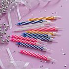 Набор свечей для торта 12 шт., 6 см, с держателями, ЗОЛОТАЯ СКАЗКА, в блистере, 591446, фото 7